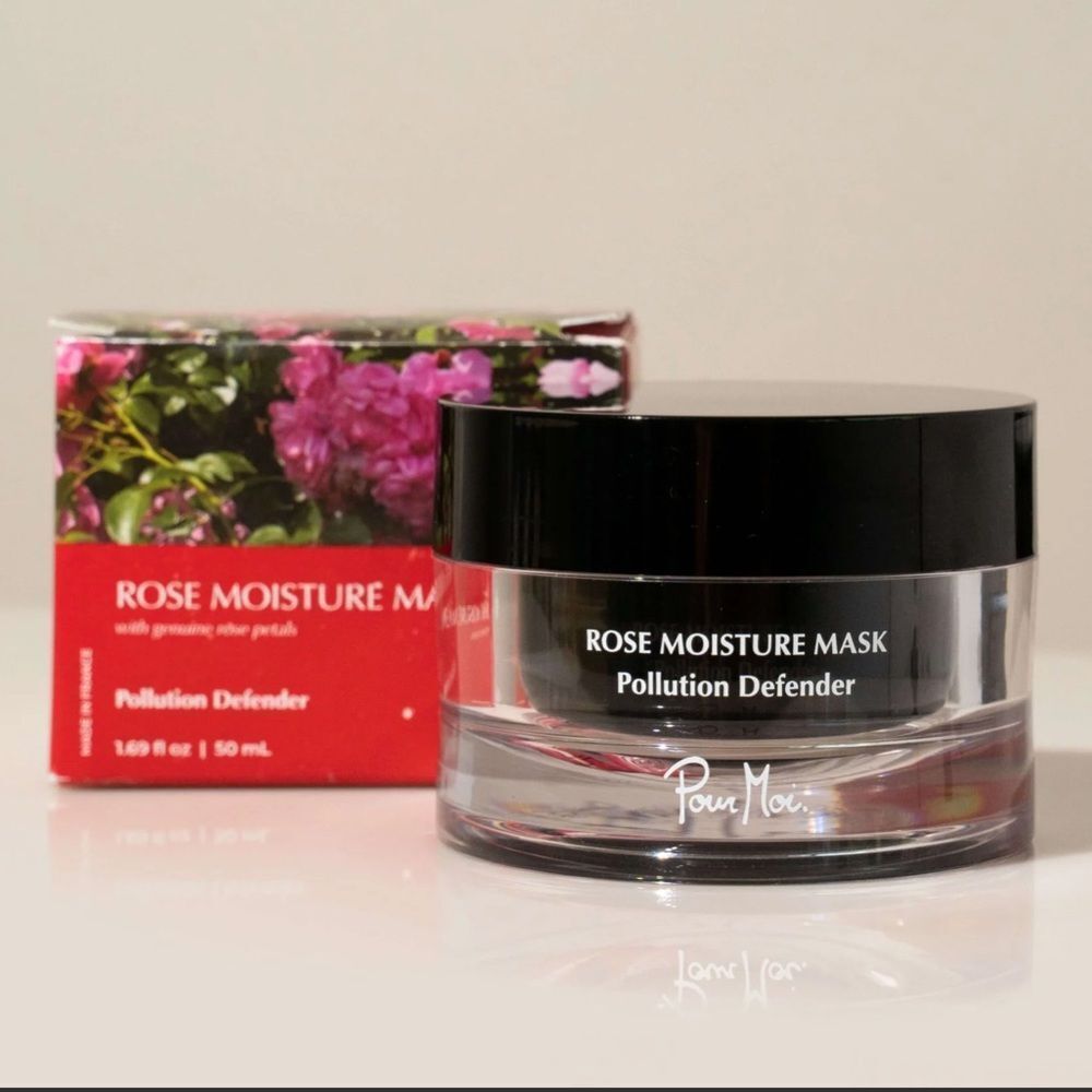 Pour Moi Botanical Reversal Mask & Rose Moisture Mask for a lit from within glow